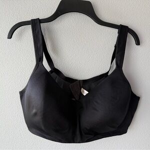 Cacique black soft cotton lightly padded wirefree bra Women’s size 44D